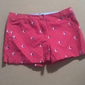 Cute red shorts.